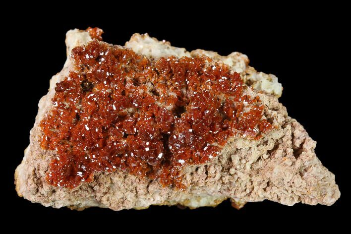 Ruby Red Vanadinite Crystals on Barite - Morocco #134693